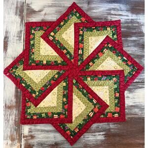 Fabric Table Topper Eight Pointed Strata Star